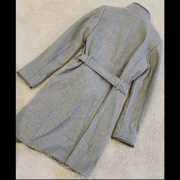 Vince Camuto Textured Contemporary Trench Coat - Picture 2 of 3